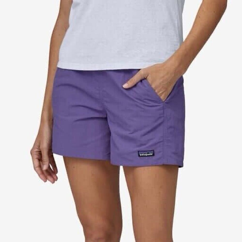 PATAGONIA Classic Women’s Small 5” Baggies Nylon Shorts Perennial Purple Hiking